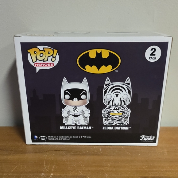 Funko Pop! Heroes Zebra & Bullseye Batman Vinyl Figures - Picture 3 of 6